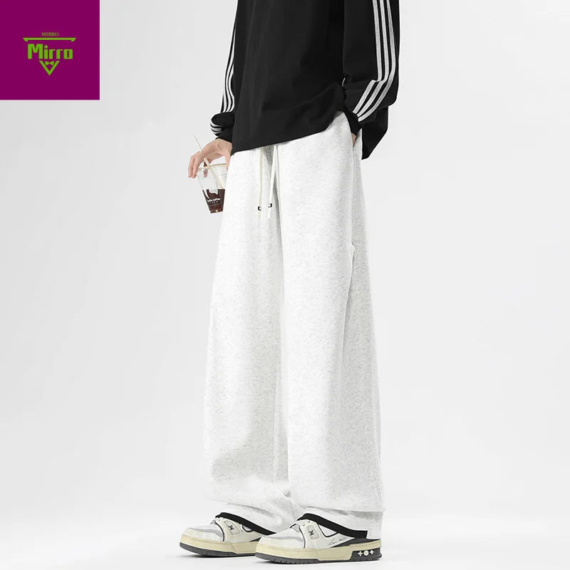 

【Mirrordust】American Retro New Autumn Men's Wide-Leg Casual Suit Pants High Street Korean Trousers
