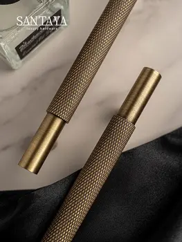 Santaya黃銅菱形切割十字滾花圖案復古廚房櫥櫃把手衣櫃把手T型旋鈕 9 最佳銷售 廚房設備 - №3