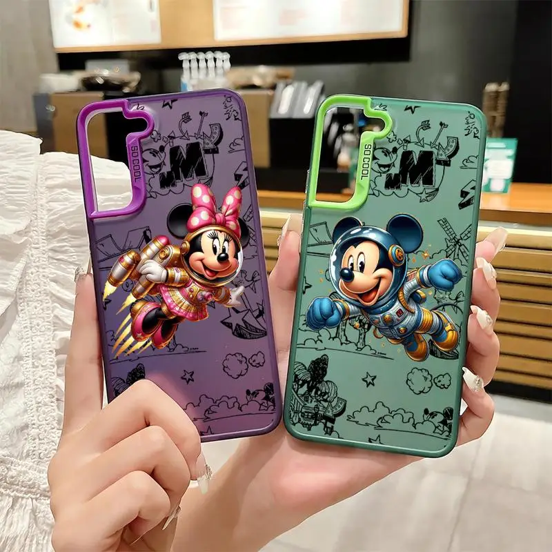 Mickey Minnie Donald Duck phone case for Samsung Galaxy S20 S21 Note20 Ultra S23 FE S24Plus Protective Sleeve TPU Cover funda