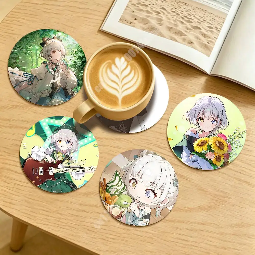 

MyGO Raana Kaname Bandori Round Coaster for Drink Cup Sustainable Lifestyle Decor Cozy Desk Setup