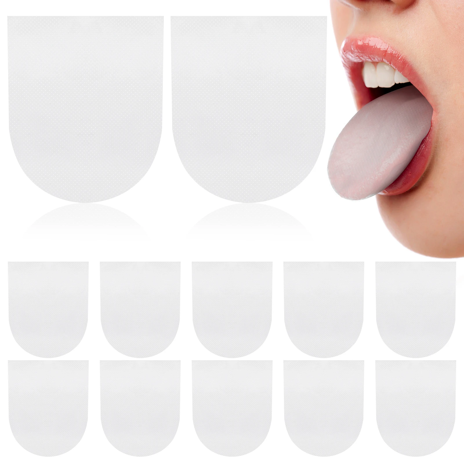 60 قطعة من قفاز اللسان الواقي المقاوم للطعم وغطاء حماية شفاف #3