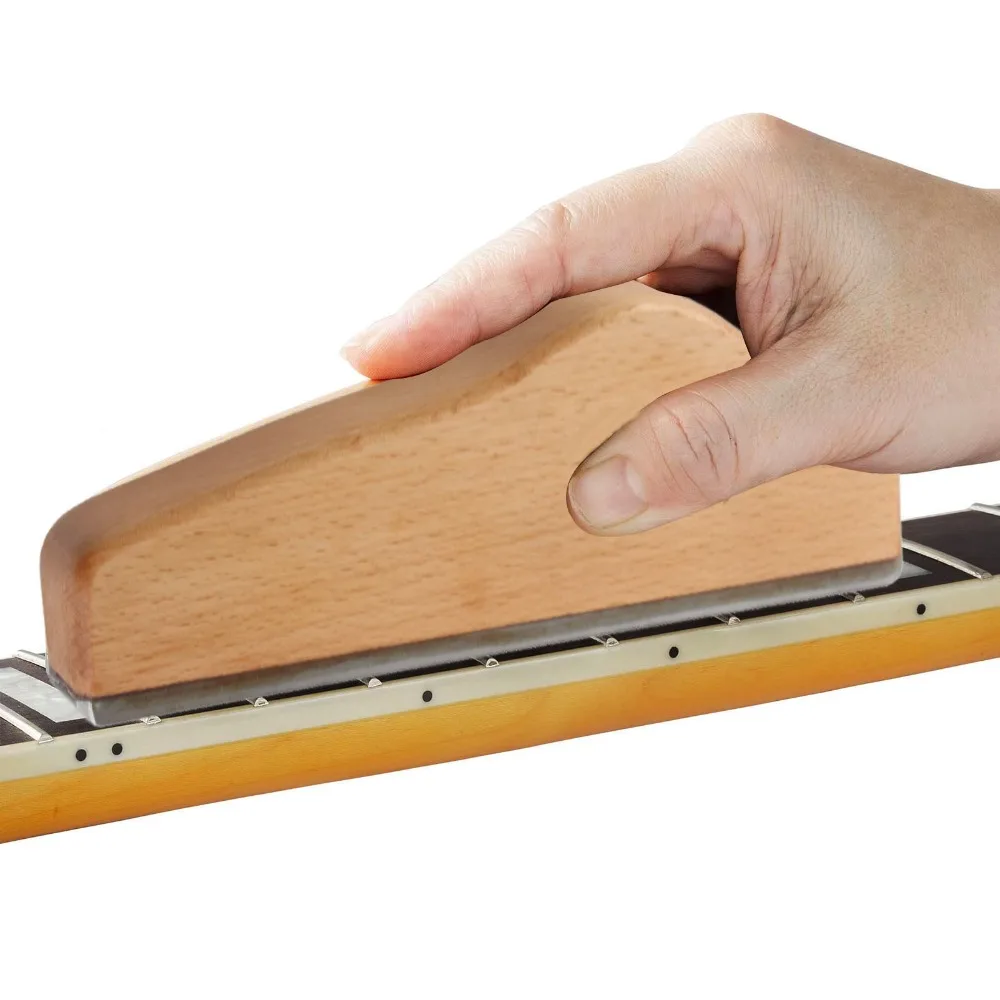 ​6-Inch Length​ Guitar Fret Leveling File​ ​Carbon Steel Blade ​Woodworking Tool​ ​Fret Leveler Beam​ Wood Handle​
