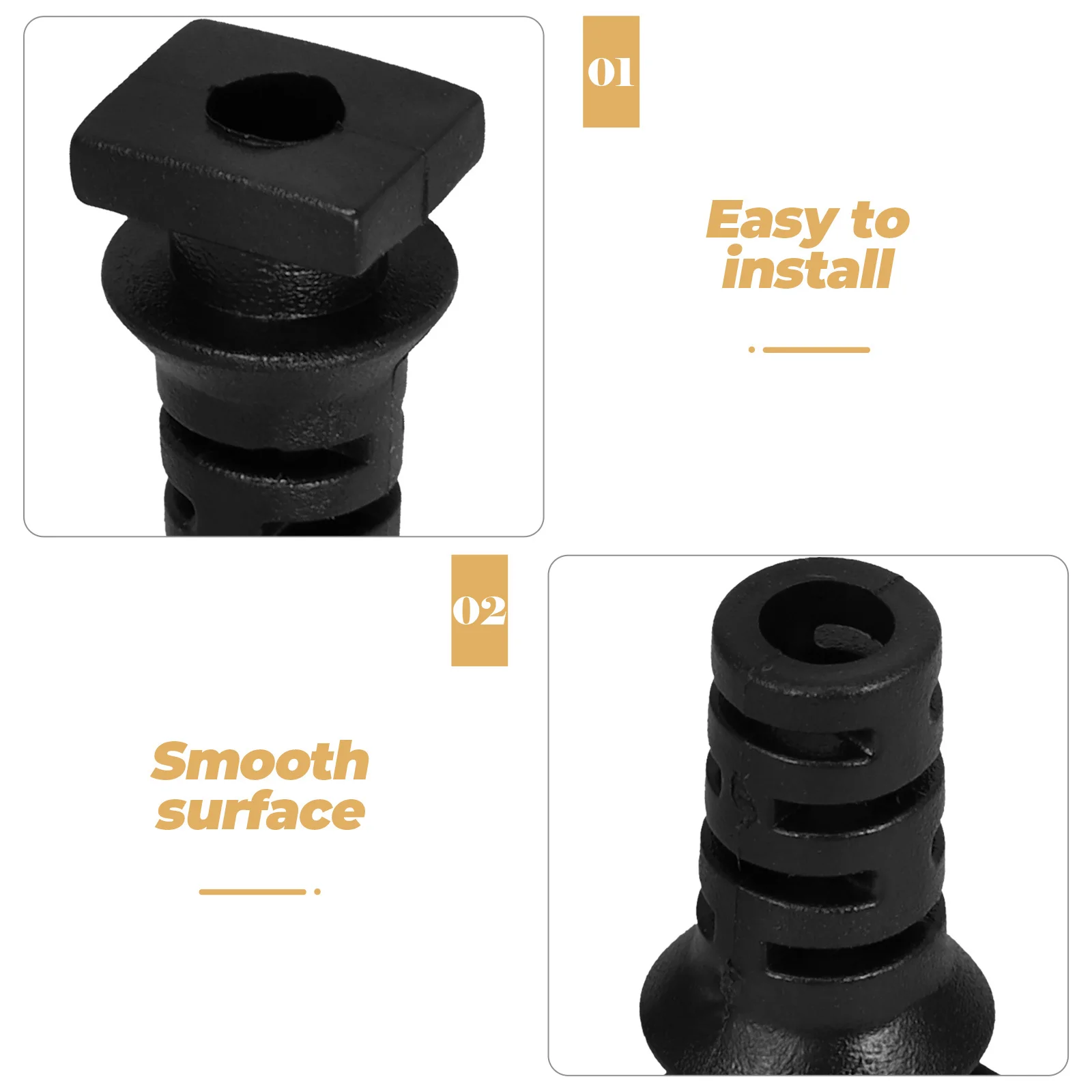 100 قطعة كم حماية الأسلاك كابل الغدد ABS سلالة الإغاثة الحبل قبضة موصل للأسلاك الكهربائية تحديد صندوق وصلات #3