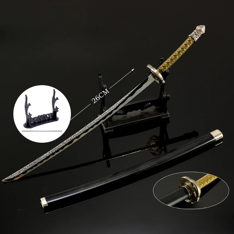 26 سنتيمتر/10.24in Eldenn لعبة الطرفية سلاح نموذج شفرة القمر المخفية نسخة مطورة سيف معدني الحرف اليدوية حلية هدية لصبي