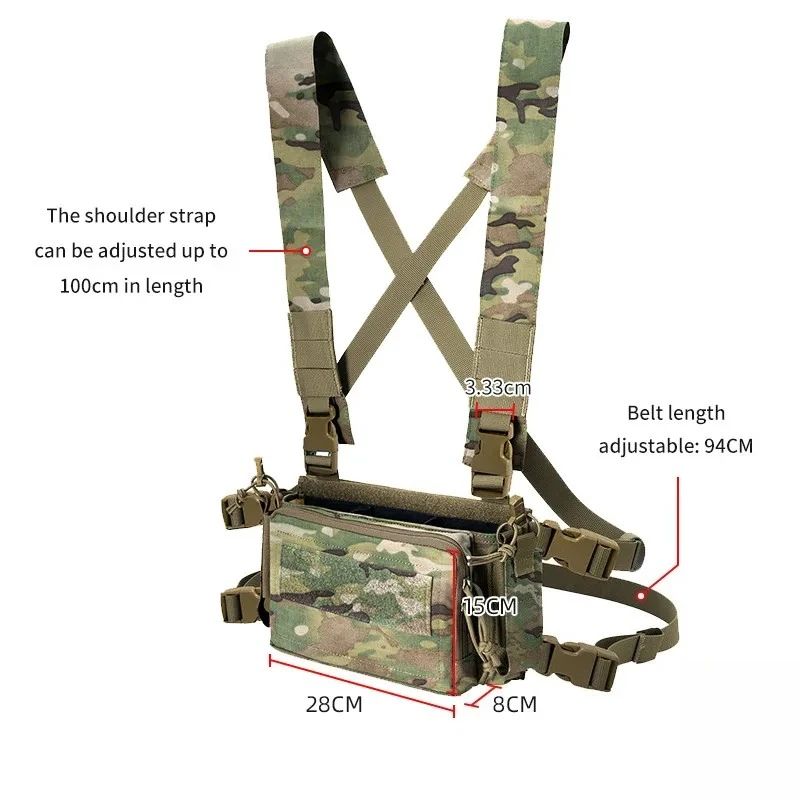 

Тактический нагрудный жилет HSP Style D3CRM 2.0 MK3 MK4: легкий, многофункциональный, тактический микро-жилет