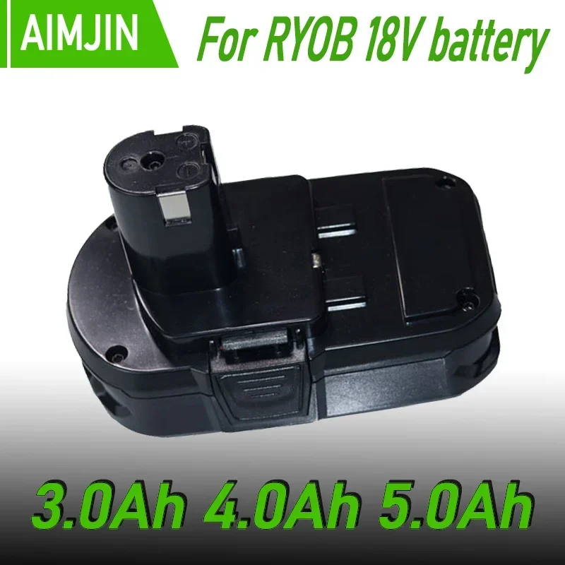 2026 New For RYOBI 18V 5.0AH Lithium Battery P103/P108 Cordless Drill Hammer Impact Wrencible Battery