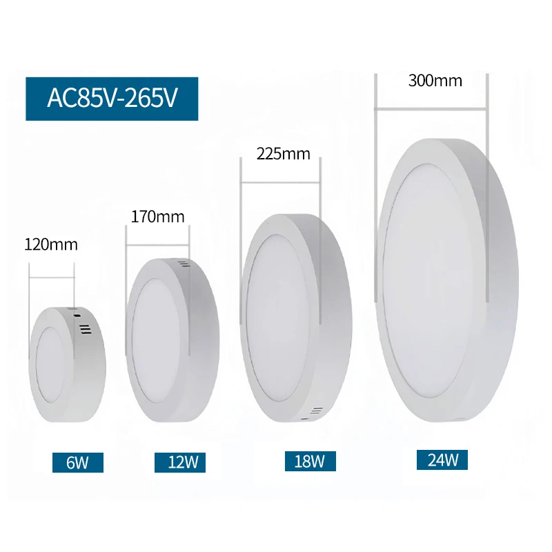 Oprawa LEDOpen-Mounted Downlight Ultra-Thin Panel Light Stałoprądowy dziurkacz Bezpłatna dekoracja domu Przedpokój Korytarz Hotel Inżynieria