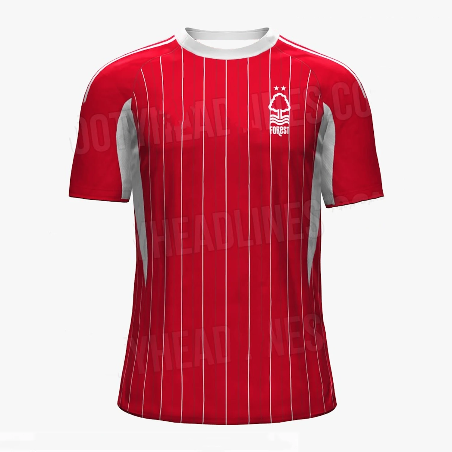 25-26 New Arrive style Nottingham Forest Away Shirt Jersey ManWomen Football Sport Comfort T-Shirt Daily Exercise 3D Fashion Tee