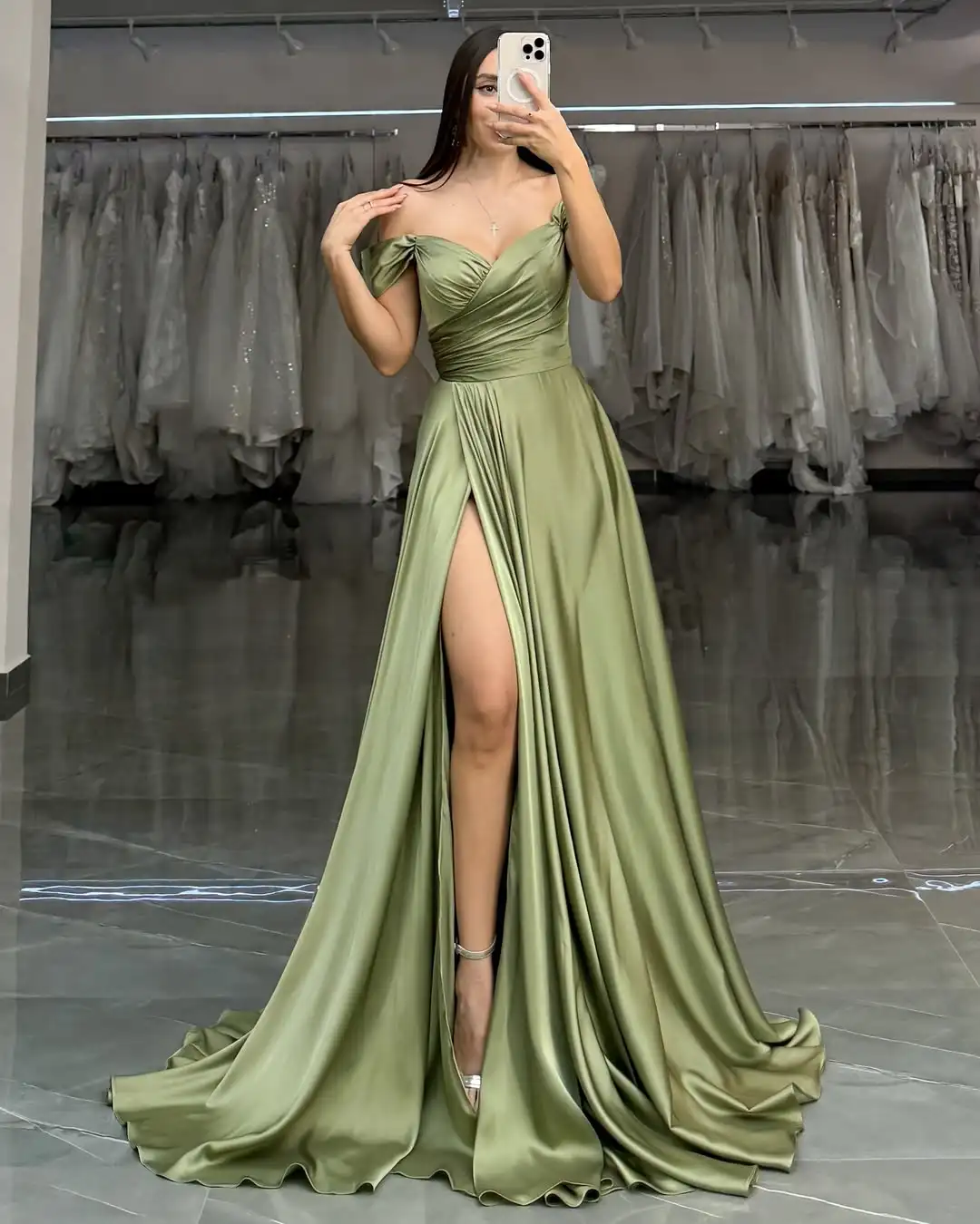 ที่กําหนดเองที่ละเอียดอ่อน Sweetheart ปิดไหล่ชุดราตรีคลาสสิกด้านหน้าซิปด้านหลัง Vestido De Festa Vestido De Noche