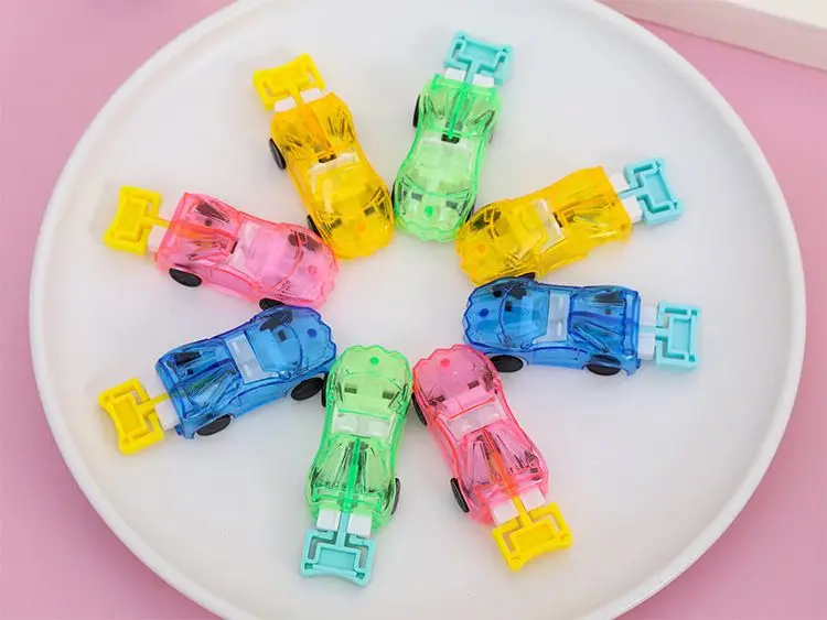 5 PCS/LOT Catapult Flying Shooting Off Car Pop-Up Simulation Launching Model Ejecting Decompression Elastic Racing Cars Toys New