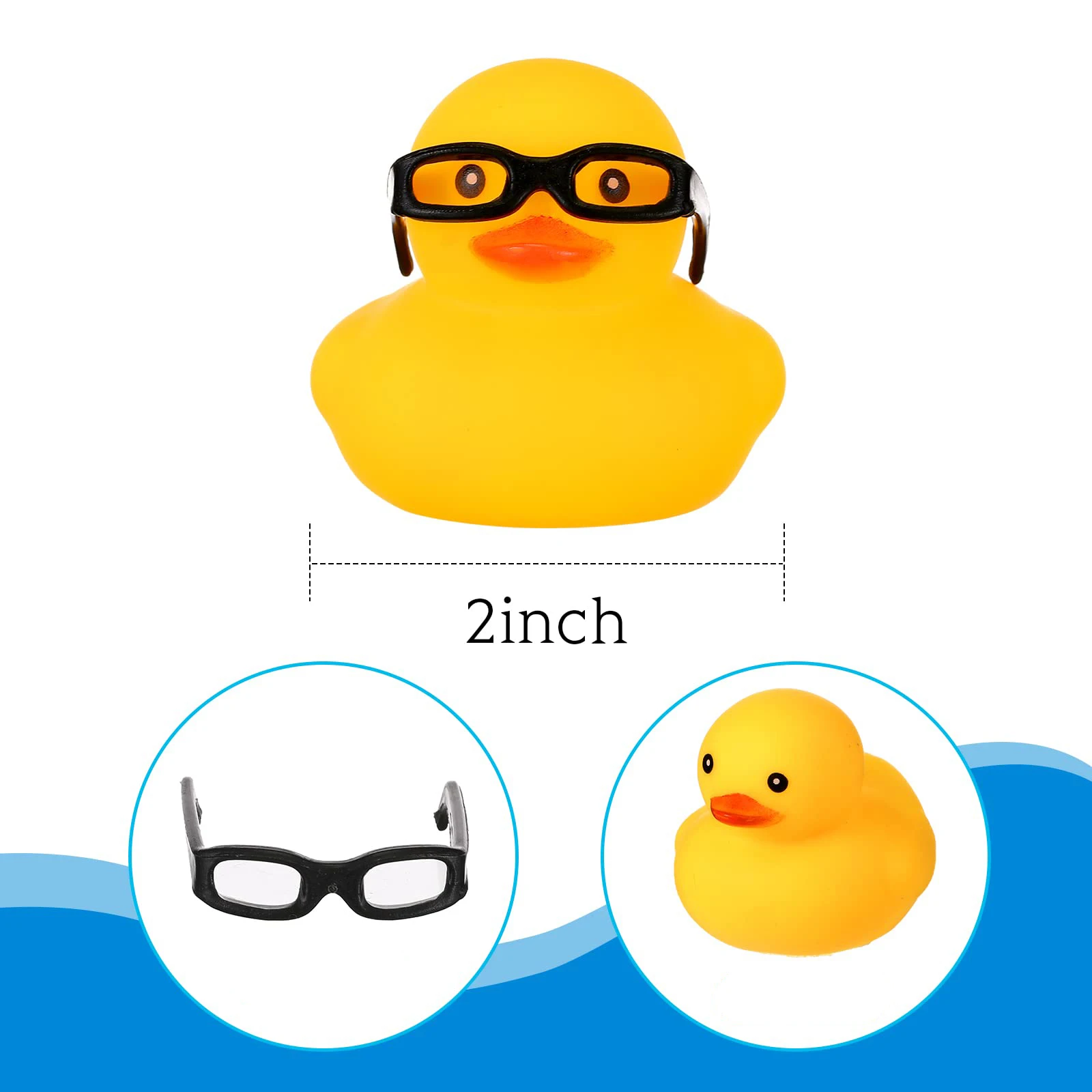 10-100pc Mini Rubber Ducks Set in Bulk Float Squeak Tiny Ducks  Duck Toy for Party Birthday Supplies