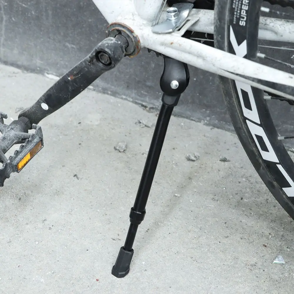 Bike Kick Stand Cyclus Verstelbare Legering Voet Zware Prop Fiets Bergen Sport Zwart Zilver