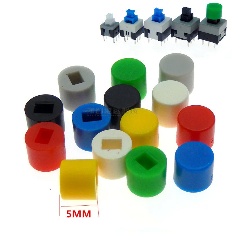 20pcs/lot A28 Self-locking Switch Cap Size 6*5mm Key Cover Suit for 5.8/7/8/8.5 Self-locking Switch Keys Rectangle Hole 3x2mm