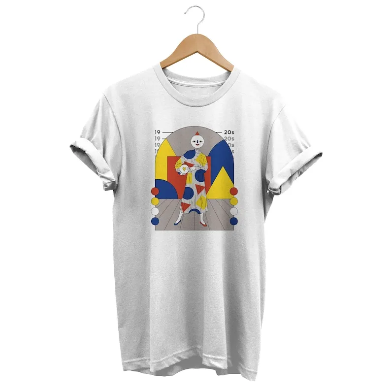 

Geometric Abstract Vintage 20s Urban Tee