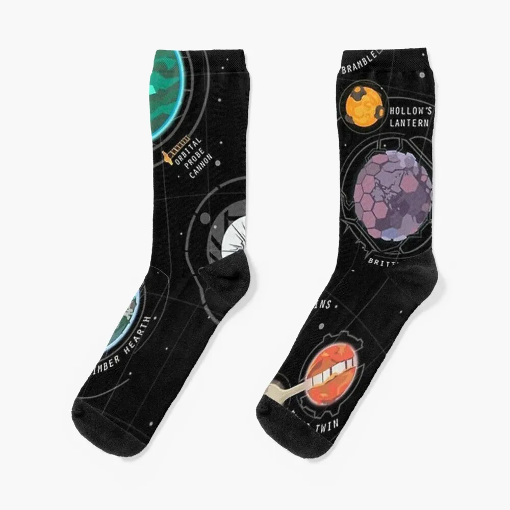 Outer Wilds Game Socks uomo regalo calzini divertenti donna