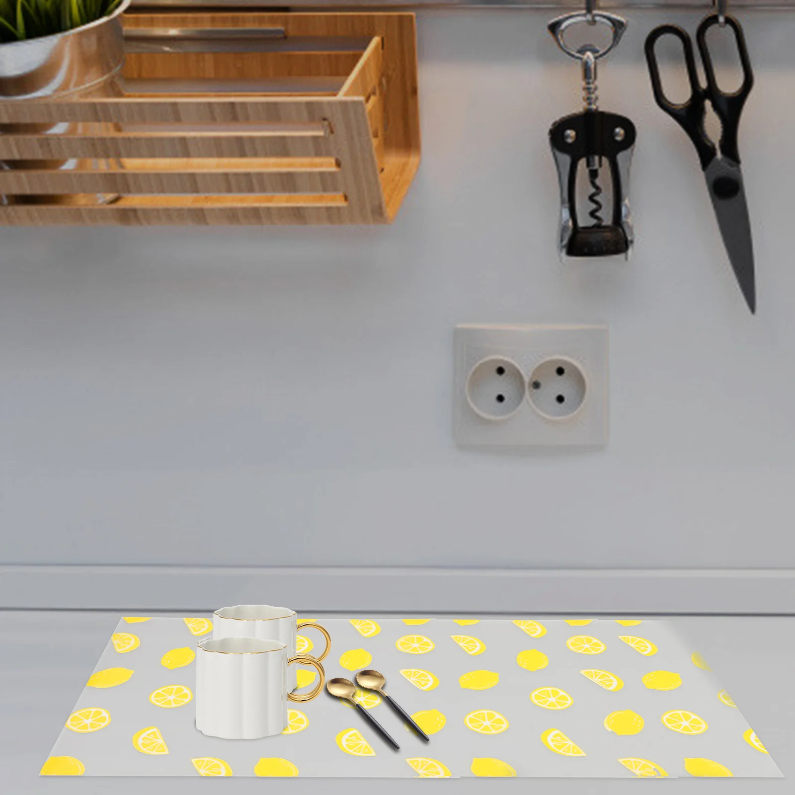 

Waterproof Oil Resistant Shelf Liner 1 Roll for Kitchen Drawers Cabinets Fridge Compartments Easy Clean Multi Use Functional