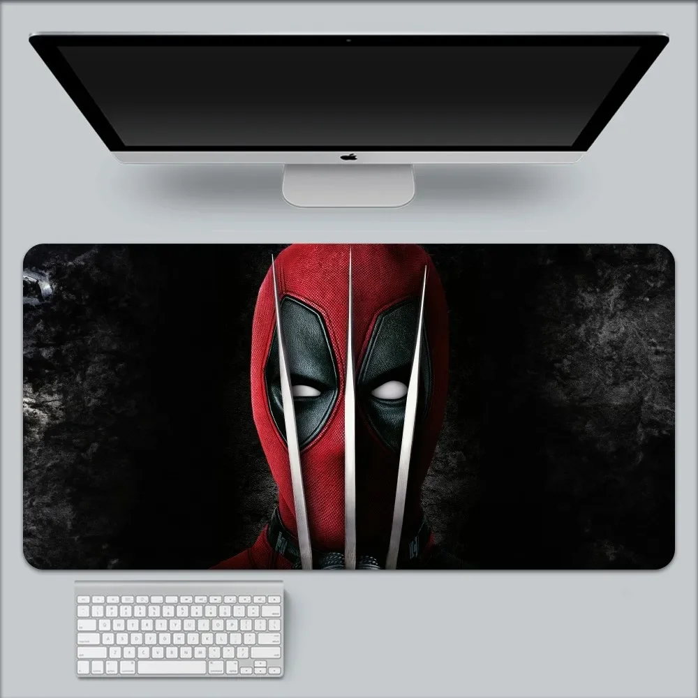 D-Deadpool & Wolverine Mouse Pad Large Gaming Compute Gamer PC Keyboard Mouses Mat