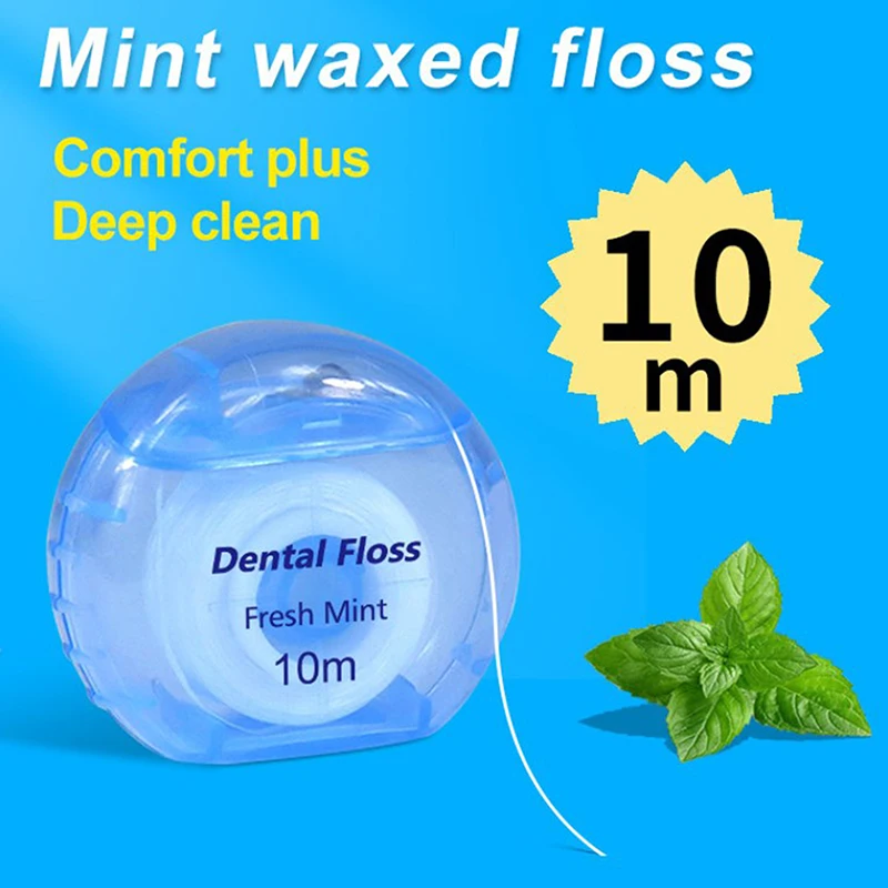 10M Micro Wax Pepermunt Smaak Tandflosser Interdentale Poetstandenstokjes Floss Pick Mondhygiëne Schone Draad