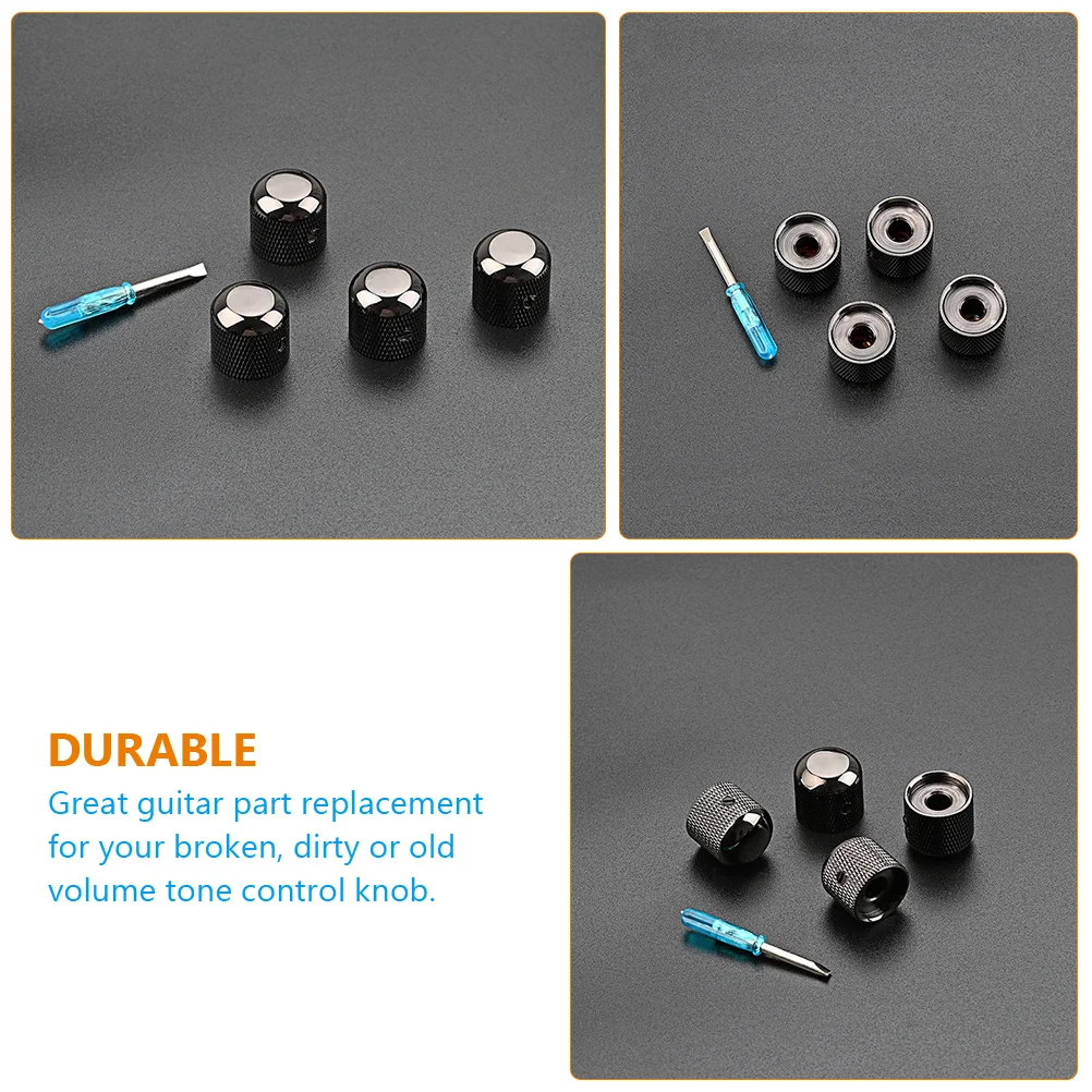 

1 Set Volume Tone Control Potentiometer Caps Replacement For Broken Old Accessories Easy Install Bass Metal Amplifier Control