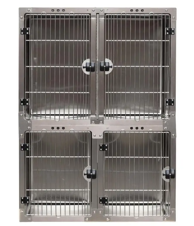 

HF Small Animal Pet Cages & Houses Stainless Steel Cages For Cats Dogs Vet Pet Cage