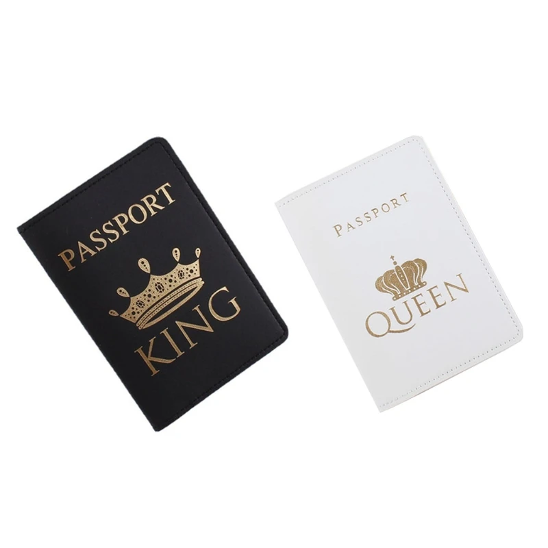 Passport Card Holder Combo PU Leather Slot Passports Dust-Proof Cover for Case for Women Men Travel Accessories