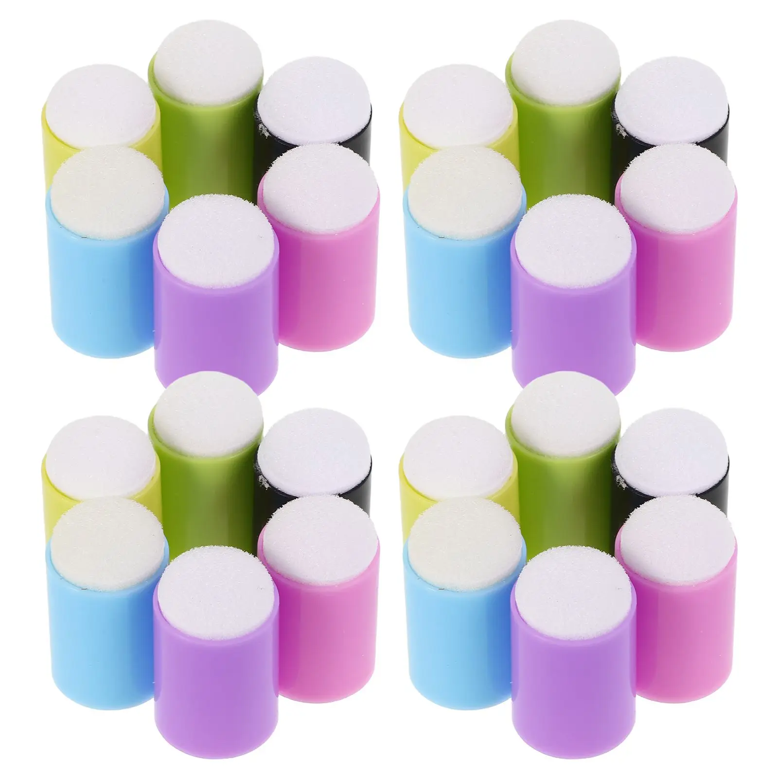 

24pcs Finger Paint Sponge Drawing Tools Soft Sponges for Crafts Painting Body Supplies Versatile