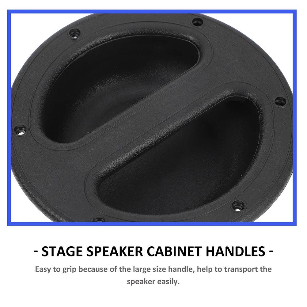 8 Pcs Speaker Handle Recessed Handles for Cabinets Echo Speakers Durable Plastic Smooth Surface Long Service Impact Resistant