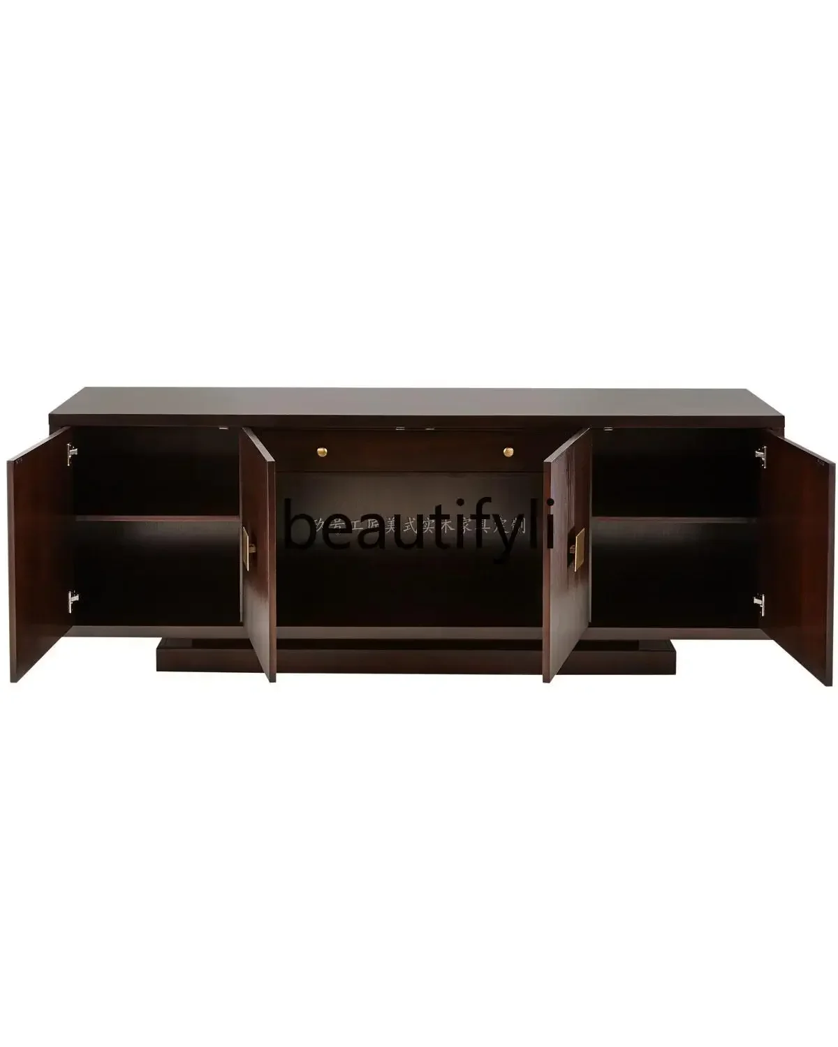 

American neoclassical fashion, living room solid wood furniture custom TV cabinet locker0420