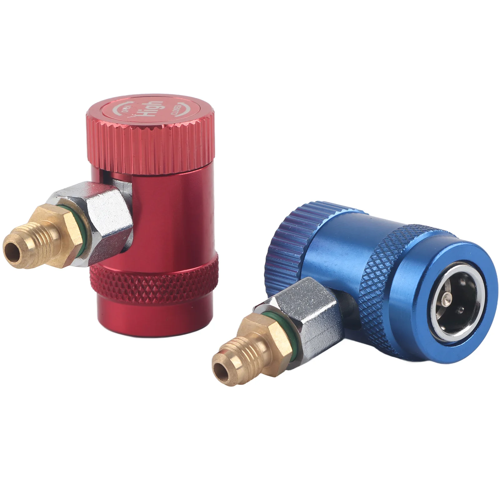 Quick Couplers, Quick Connector, Professional Quick Couplers Air Conditioner Service Port Adapter Fit for R1234yf Refrigerants