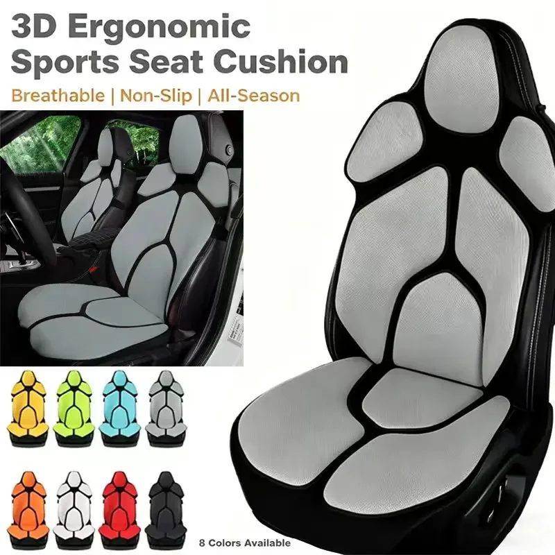

For Chery Tiggo 9 2023-2026 Breathable Mesh Car Seat Cushion Ergonomic Lumbar Support Anti-Slip Auto Seat Protector Pad