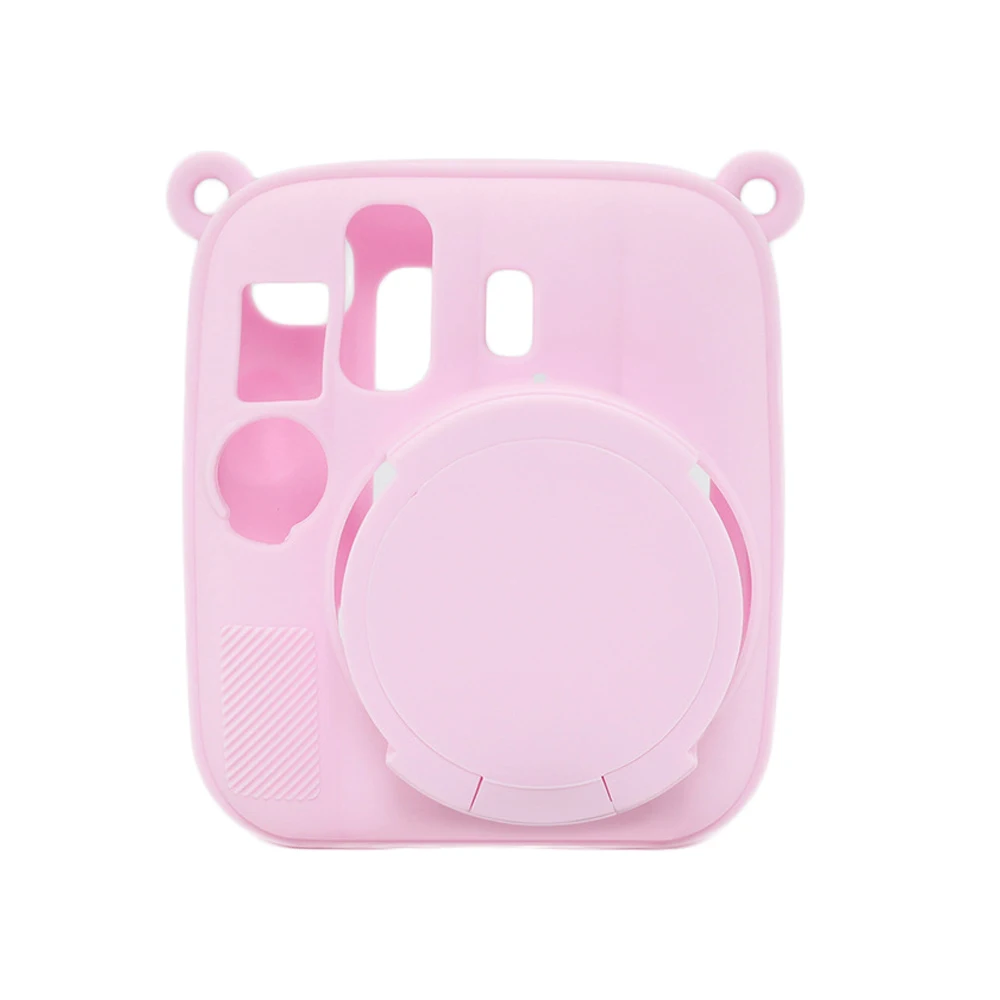 For Instax Mini 13 Silicone Protective Case with Lens Cover Shockproof Anti Scratch Precise Cutouts Easy Install