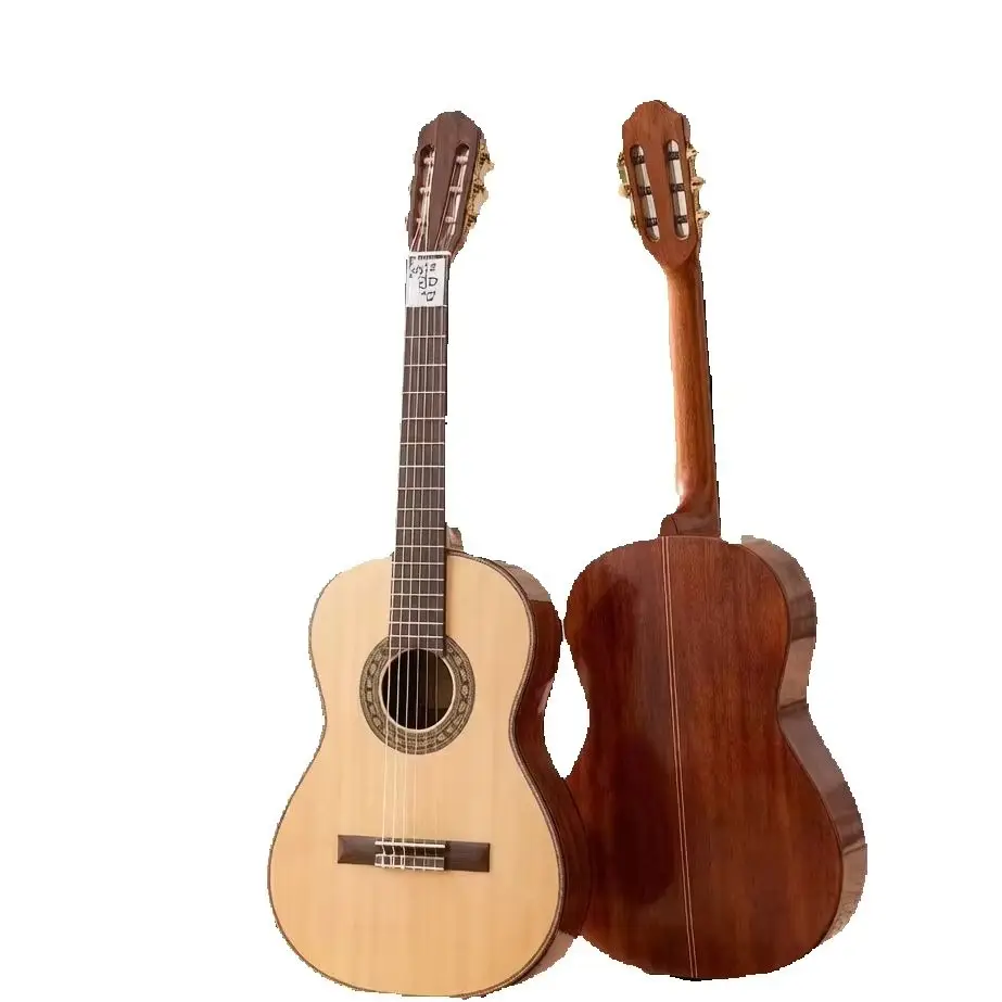 D483 36 Inch 3/4 Classical Guitar Solid Spruce Top Nylon String Instrument for Beginner Kid Student Travel