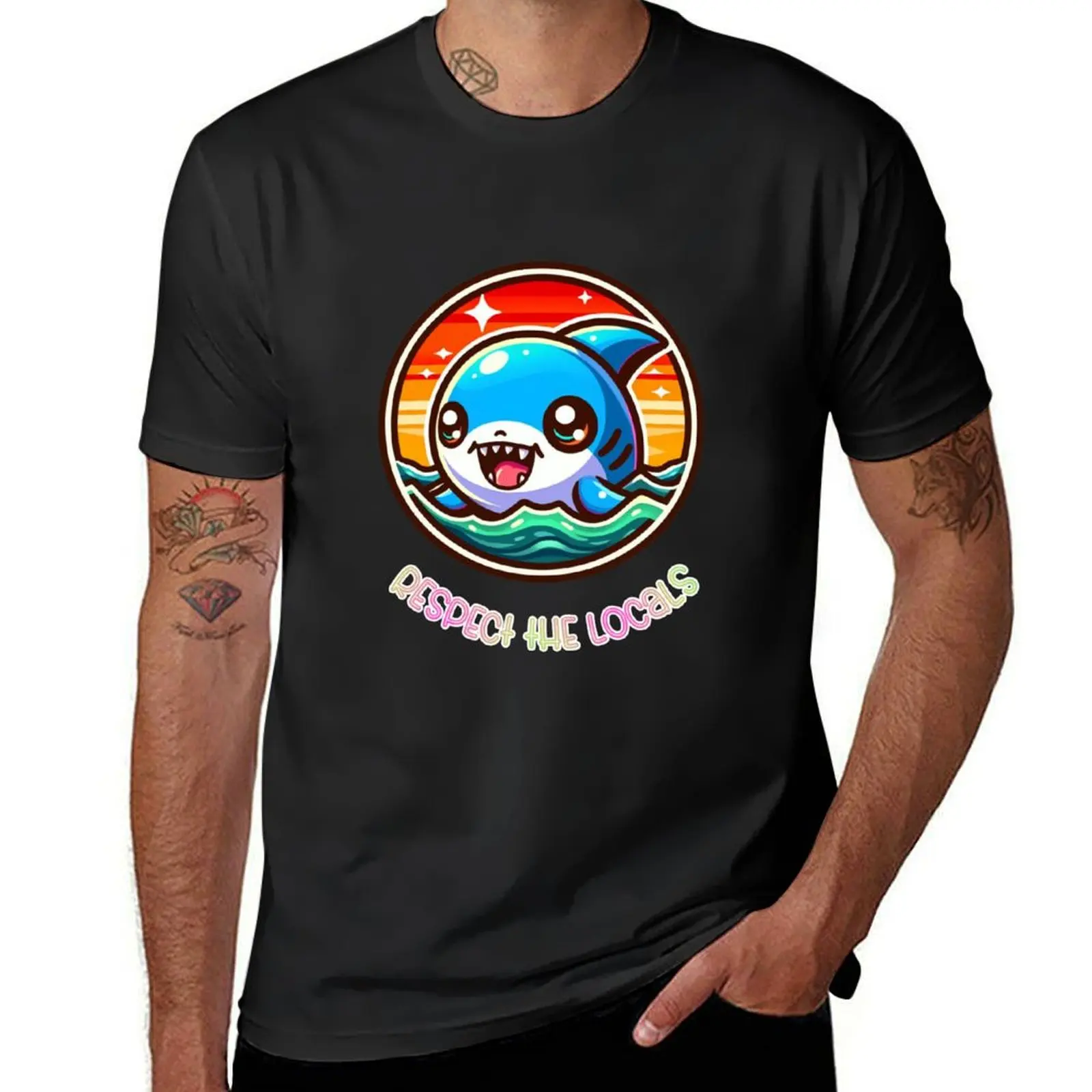 

Respect the locals T-Shirt cute clothes Aesthetic clothing vintage graphic tee for a boy funny t shirts men