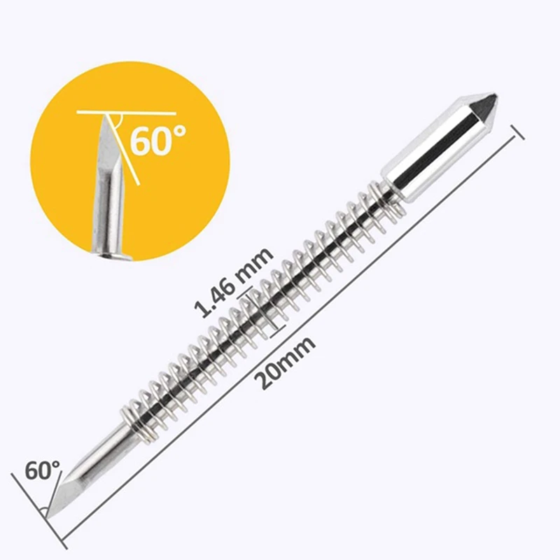 Graphtec-Support de camée Silhouette, traceur de découpe de vinyle, résistant, 60 pièces, CB09, CB09U