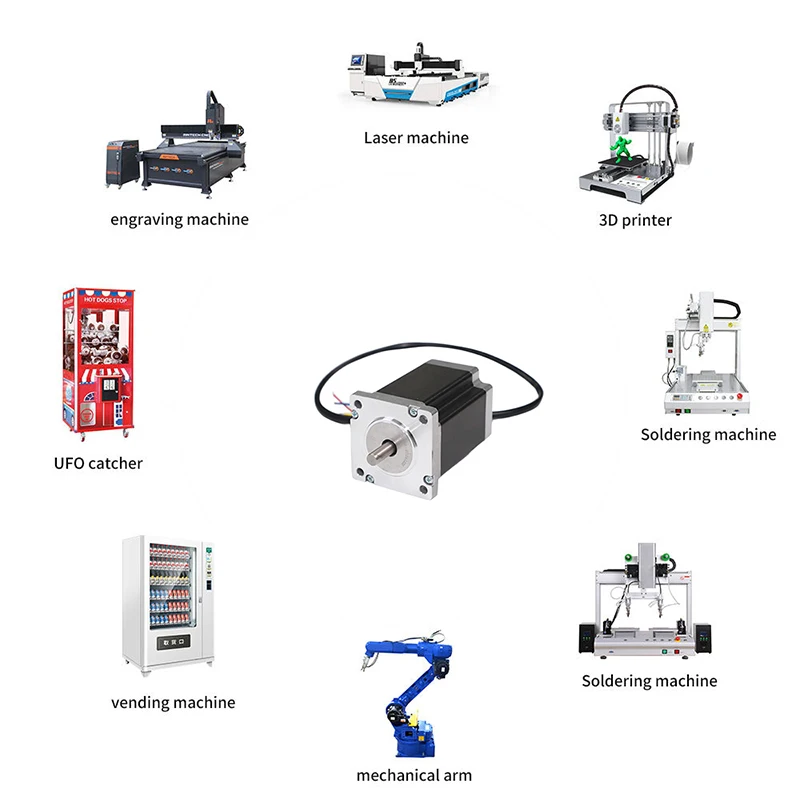 EMTECH 고품질 60BYG250-84 Nema24 오픈 루프 스테퍼 모터 조각기용