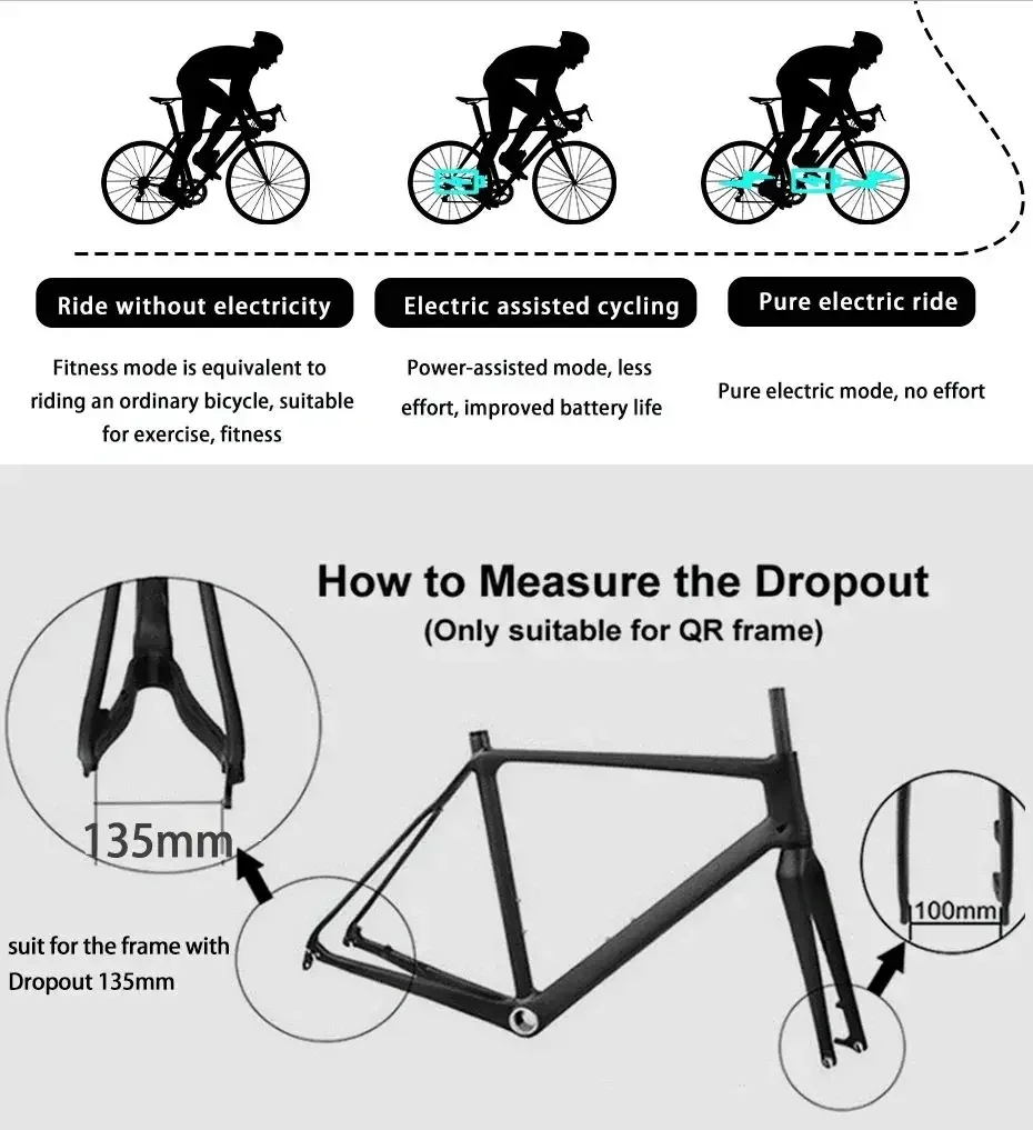 36V Electric Bike Conversion Kit with Battery 250W 350W 500W Powerful Hub Motor 20‘’ 24‘’ 26‘’ 700C Wheel Ebike Conversion Kit