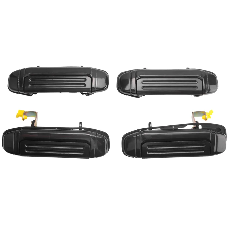 

AU34-4Pcs Car Front Rear Outer Door Handle Black For Mitsubishi Pajero Montero V31 V32 V33 V43 V46 V47