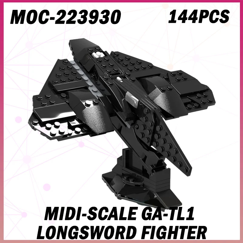 

144PCS MOC-223930 Midi-scale GA-TL1 Longsword Fighter Building Blocks Set Technical Adults Miniature DIY Creative TOYS Gifts