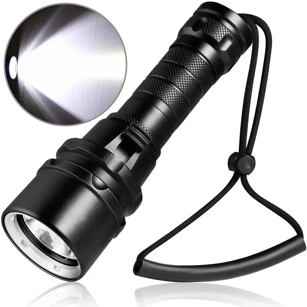 Diving Flashlight Torch L2 LED Light Waterproof 50M Deep Underwater Lamp Professional Diving Flashlight Water Sports Tools