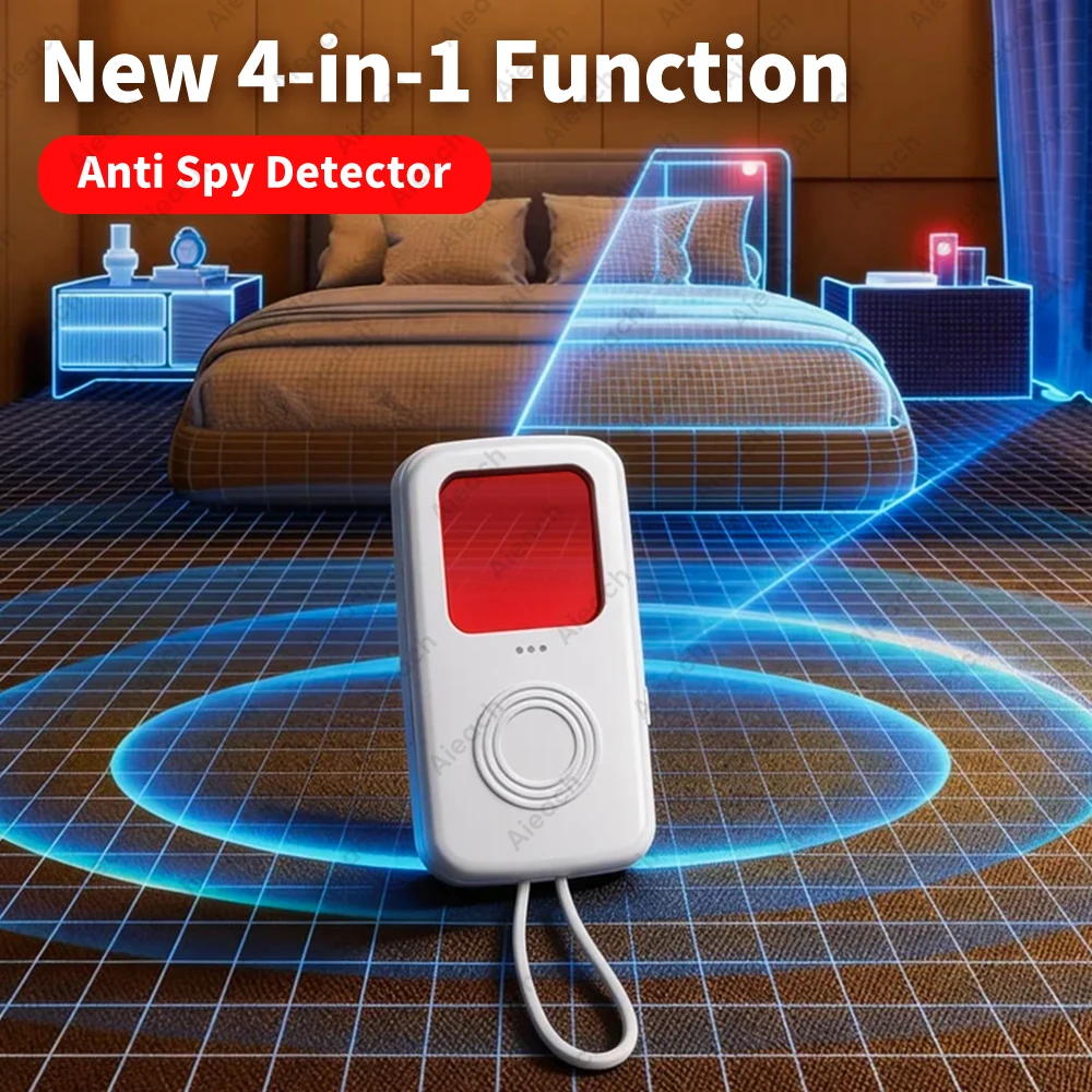 

Mini Spy Camera Detector – Lightweight Anti-Bug Scanner for Airbnb, Fits in Pocket, Finds Hidden Lenses