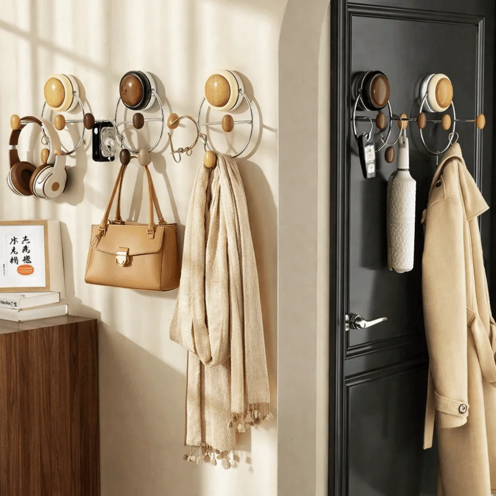 

Triple Hook Suction Cup Hook Heavy Duty Space Saving Wall Mount Hook Wall Mounting No Drilling Installation Door Hook Bathroom