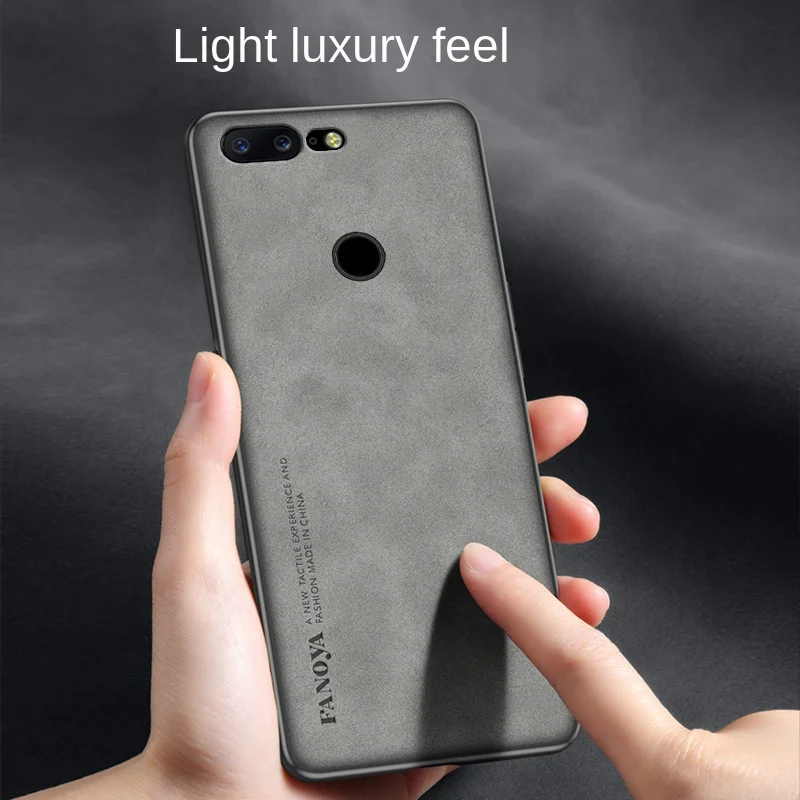 Oneplus 5T Oneplus5T A5010 Case PU Leather Surface Hard PC Back Cover Shockproof Matte Phone Case for Oneplus 5T Oneplus5T A5010