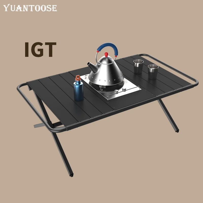 

Factory New Hot Sale Aluminium Alloy Outdoor Garden Multifunctional Bbq Cooking IGT Camping Table