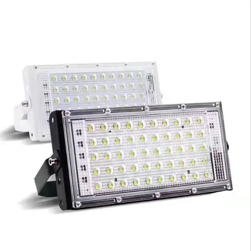 

50/100/150W Outdoor Floodlight LED Wall Lamp 220V Black/White Body Flood Lamp Street IP65 Waterproof Garden Square Spotlightled