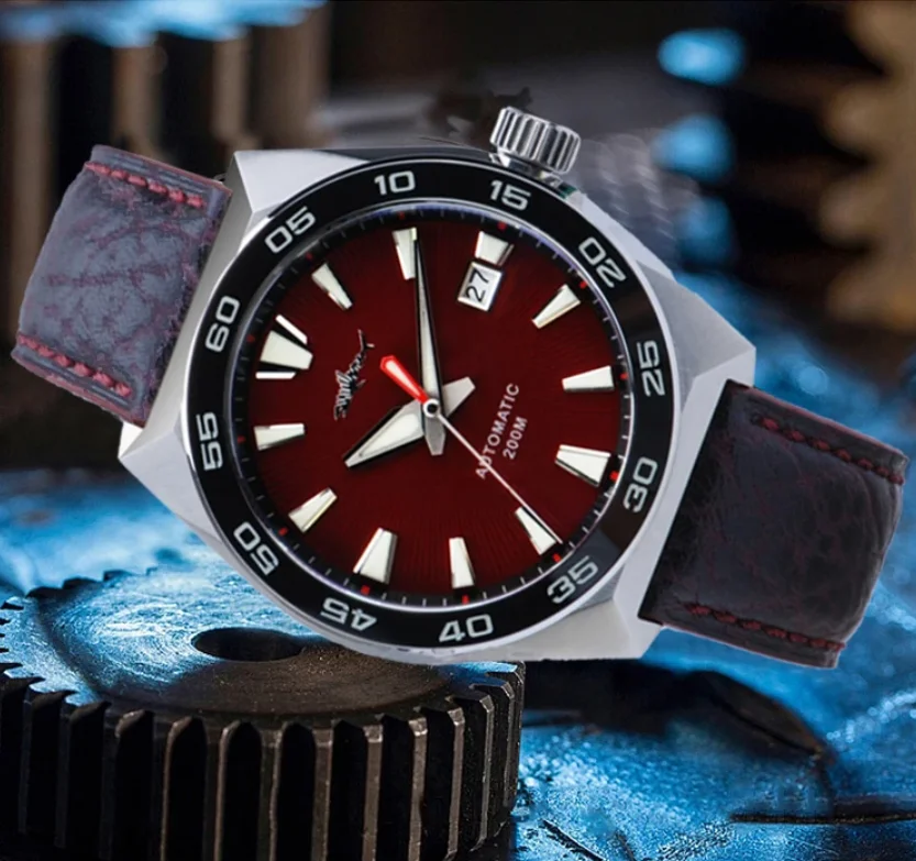 

HEIMDALLR Men Automatic Watch 49.7mm Mechanical Wristwatch Diver 20ATM Waterproof C3 Luminous Sapphire NH35 Ceramic Bezel