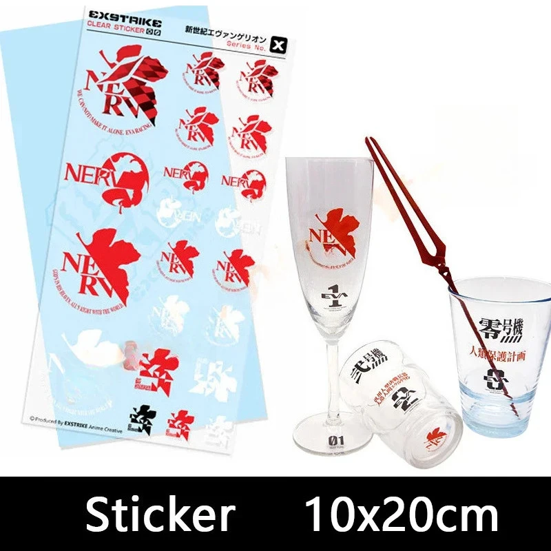New EVA Asuka Ayanami Rei Anime Stickers Transparent Sticker Pack Cute Phone Case Kawai Laptop Skin Art Supplies Gifts - view 2
