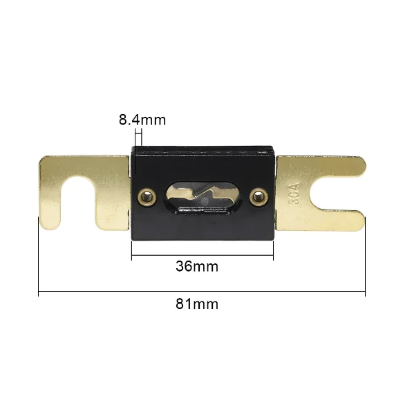 Automotive Bolt-On Blade Fuse 32V 30A 35A 40A 50A 60A 80A 100A 120A 125A 150A 175A 200A 250A 300A 350A 400A 500A