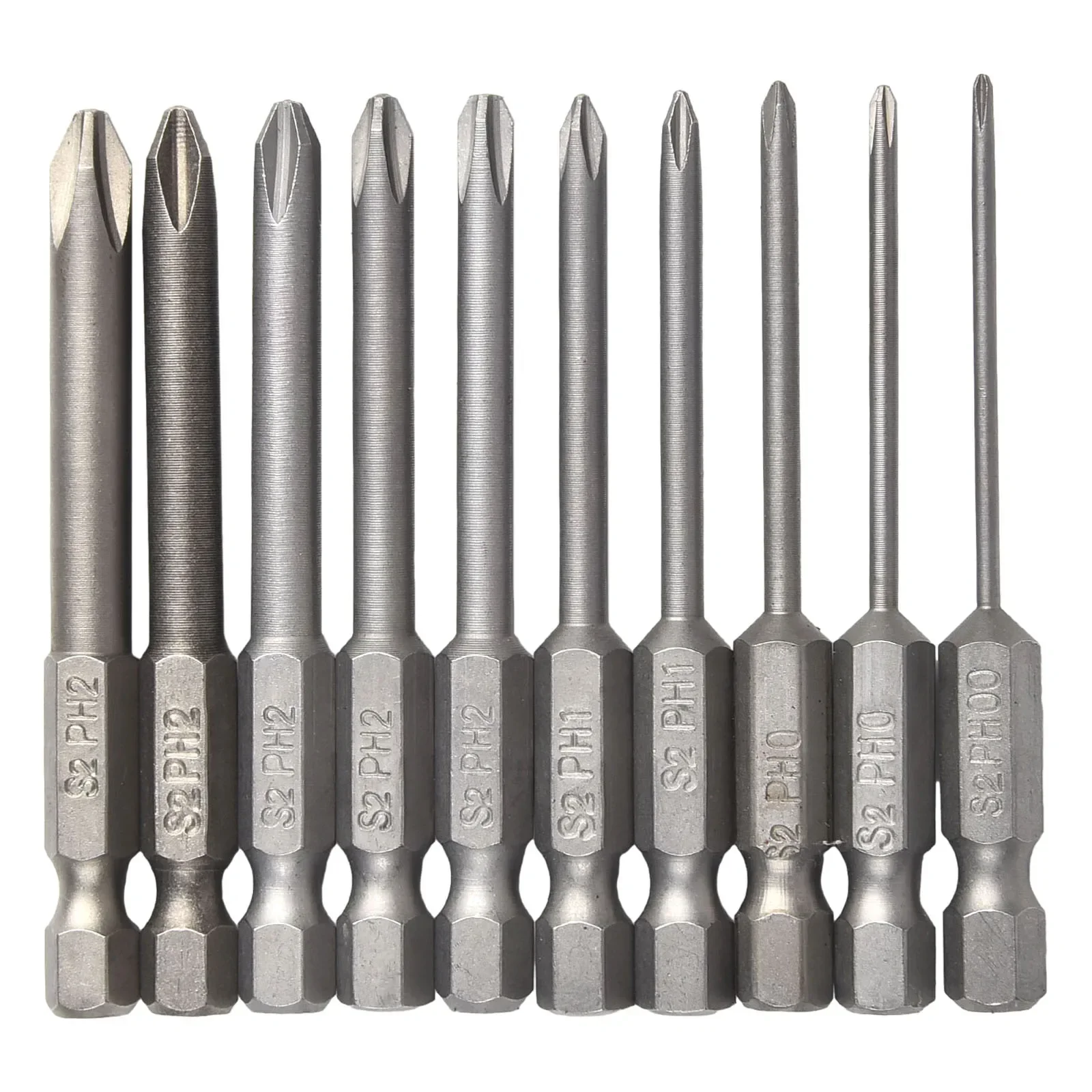 

10PCS 65mm Magnetic 1/4inch Hex Electric Cross Screwdriver Bits PH00 PH0 PH1 PH2 Destornillador Hand Tools Ferramentas Manuais