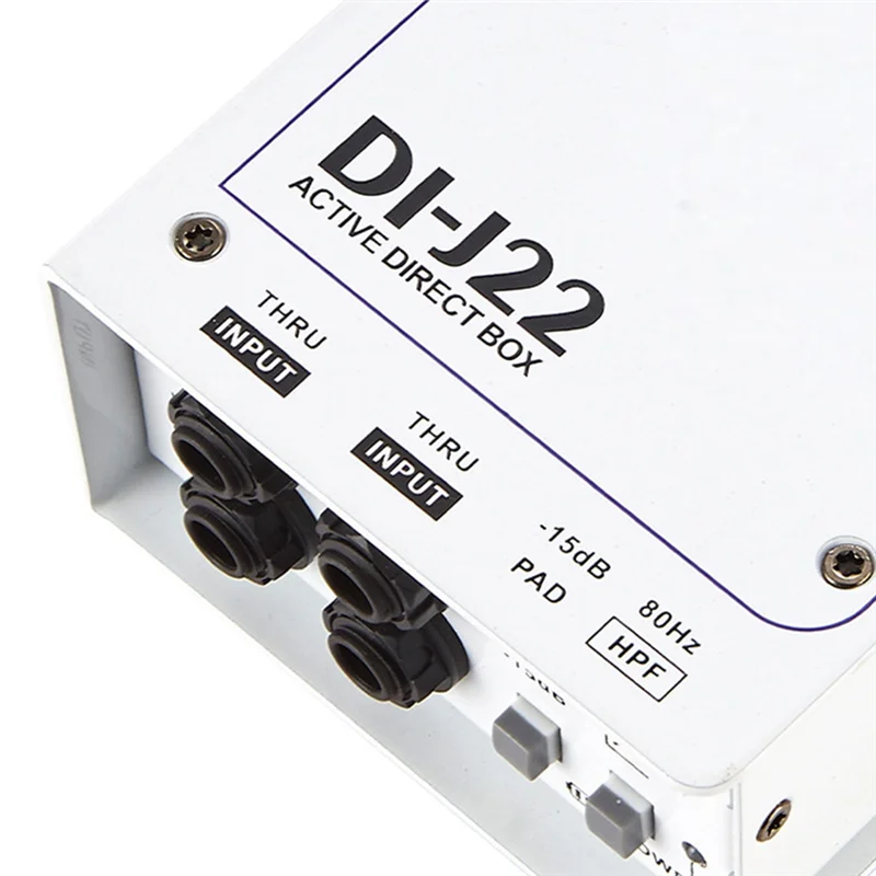 REPLA-GAZ-J22 Audio DI Box Dual Channel Stereo 48V Power Supply Active Direct Junction