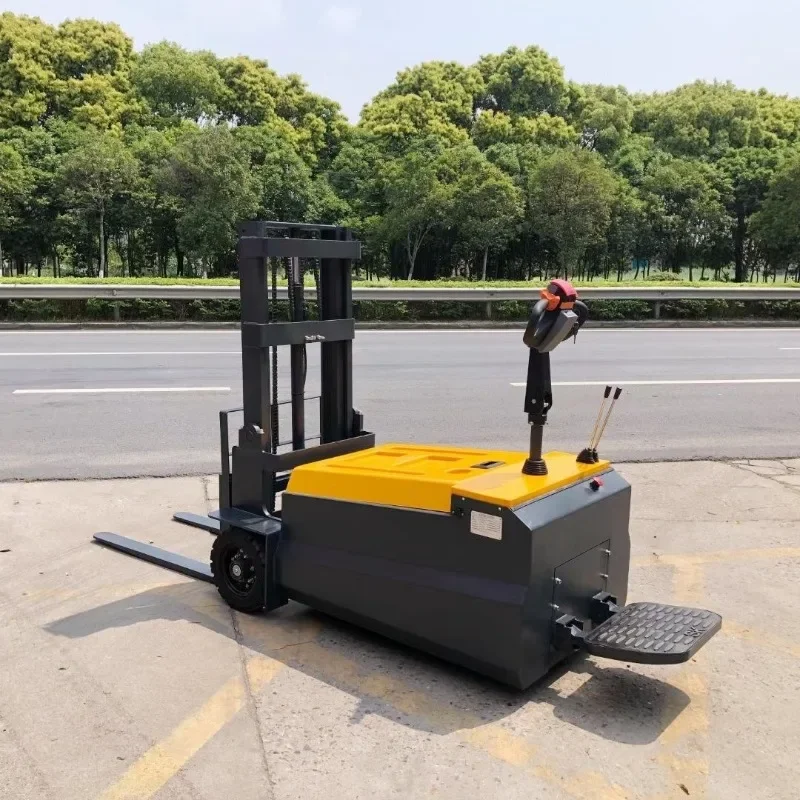 1 ton 1.5 ton station drive small balance forklift all-electric legless push truck pallet stacker truck